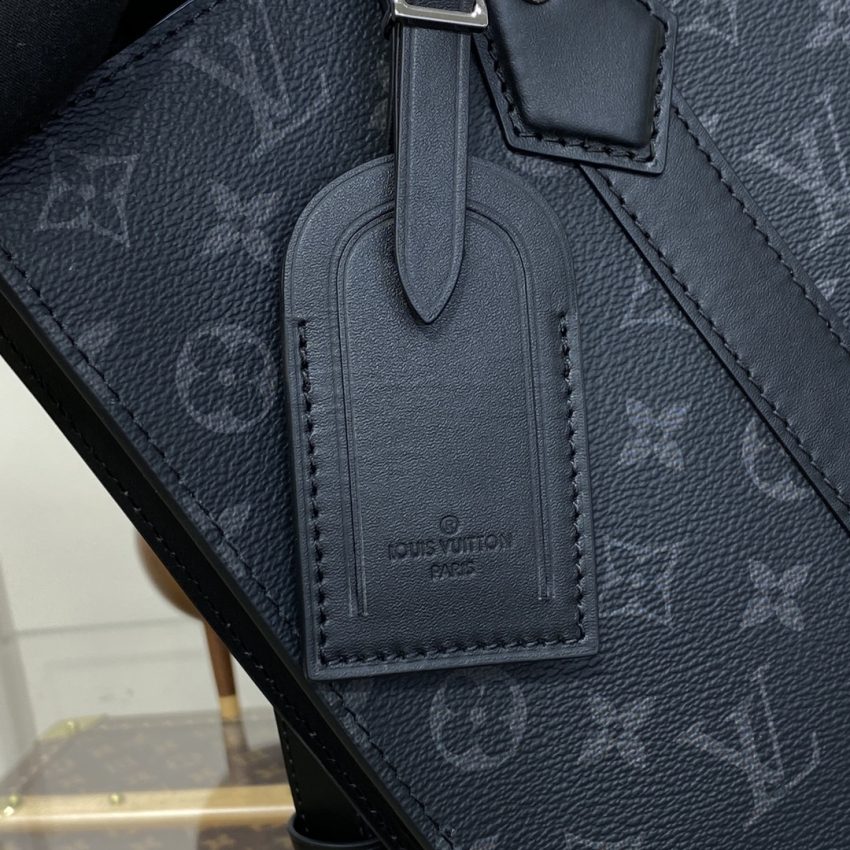 Top Quality LV Sac Plat M Black - View 5