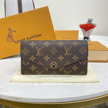 Top Quality LV Sarah Wallet Brown