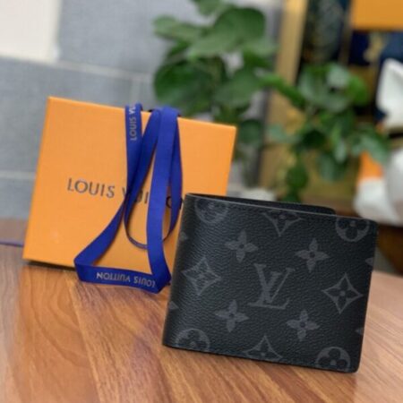 Top Quality LV Slender Wallet Black