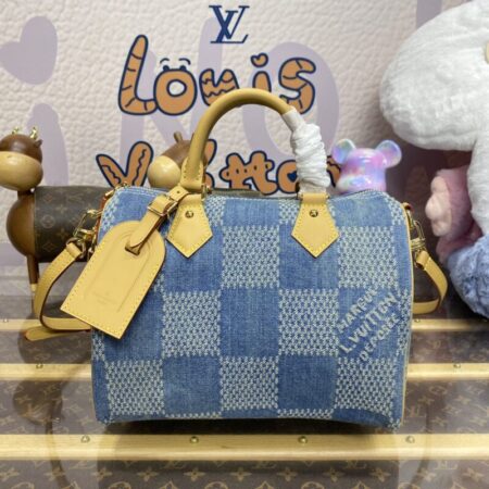 Top Quality LV Speedy Bandouliere 25 Denim