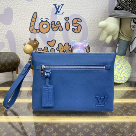 Top Quality LV Takeoff Pouch Blue