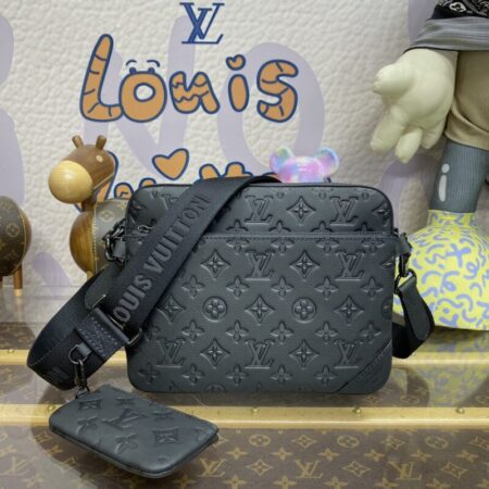 Top Quality LV Trio Messenger Full Black