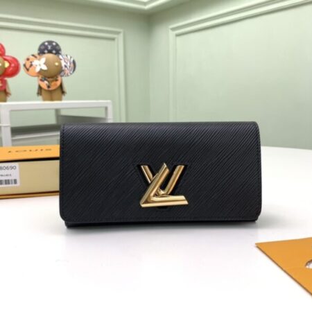 Top Quality LV Twist Wallet Black