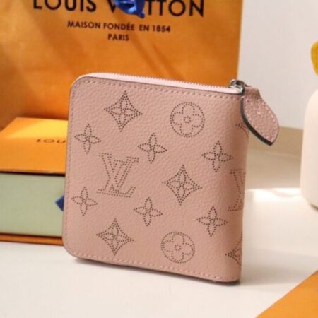 Top Quality LV Zipper Coin Purse Pink