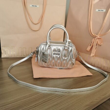 Top Quality Miu Miu Arcadie Small Silver