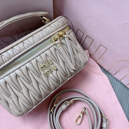 Top Quality Miu Miu Cosmetic Bag Beige