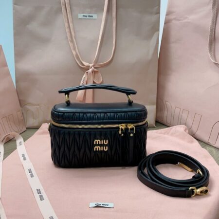Top Quality Miu Miu Cosmetic Bag Black