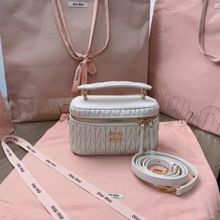 Top Quality Miu Miu Cosmetic Bag White