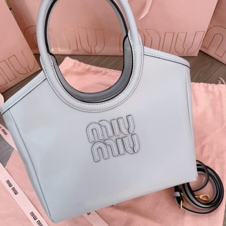 Top Quality Miu Miu Ivy Small Tote Grey