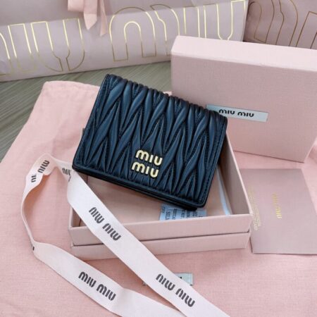 Top Quality Miu Miu Pocket Wallet Black