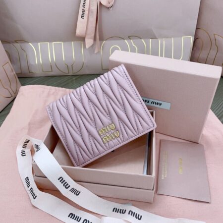Top Quality Miu Miu Pocket Wallet Pink