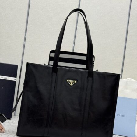 Top Quality Prada Antique Nappa Tote Black