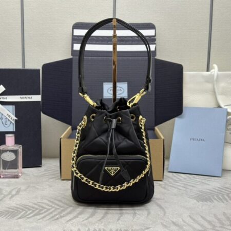 Top Quality Prada Black Re – Nylon Bucket Bag