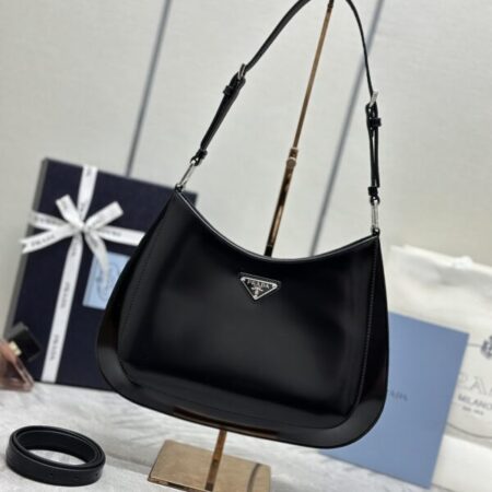 Top Quality Prada Cleo Brushed Black Bag