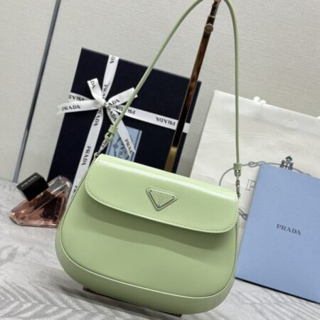 Top Quality Prada Cleo Small Green Flap