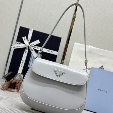 Top Quality Prada Cleo Small Grey Flap