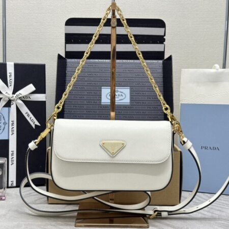 Top Quality Prada Mini Saffiano White