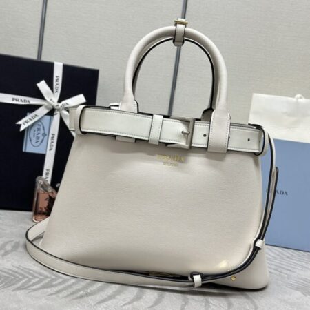 Top Quality Prada White Buckle
