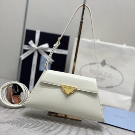 Top Quality Prada White Leather Handbag
