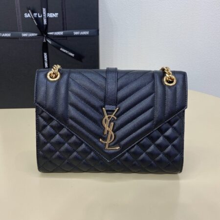 Top Quality YSL Envelope Crossbody Black