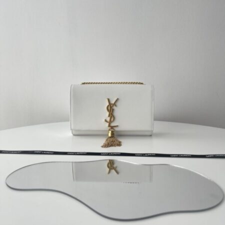 Top Quality YSL Kate Tassel White