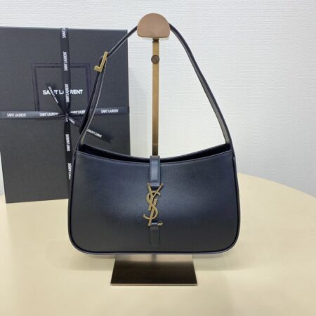 Top Quality YSL Le 5 A 7 Hobo Black