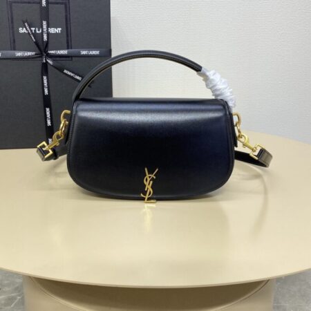 Top Quality YSL Voltaire Top Handle Black